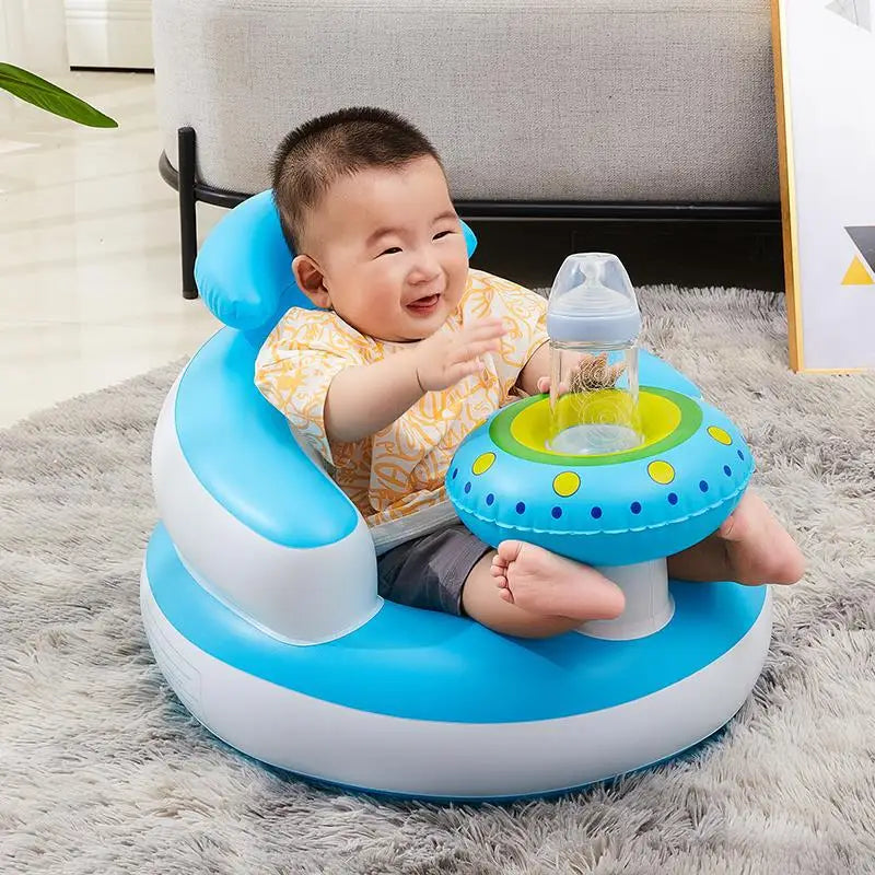 Baby Inflatable Seat for Babies Built in Air Pump Infant Back Support Sofa Infant Support Seat Toddler Chair for Sitting up Gift