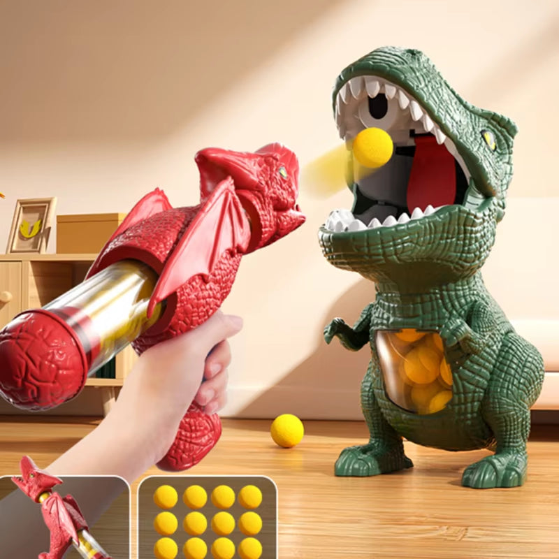 Dinosaur Shooting Tyrannosaurus Rex Ball Soft Bullet Gun Parent Child Interactive Game