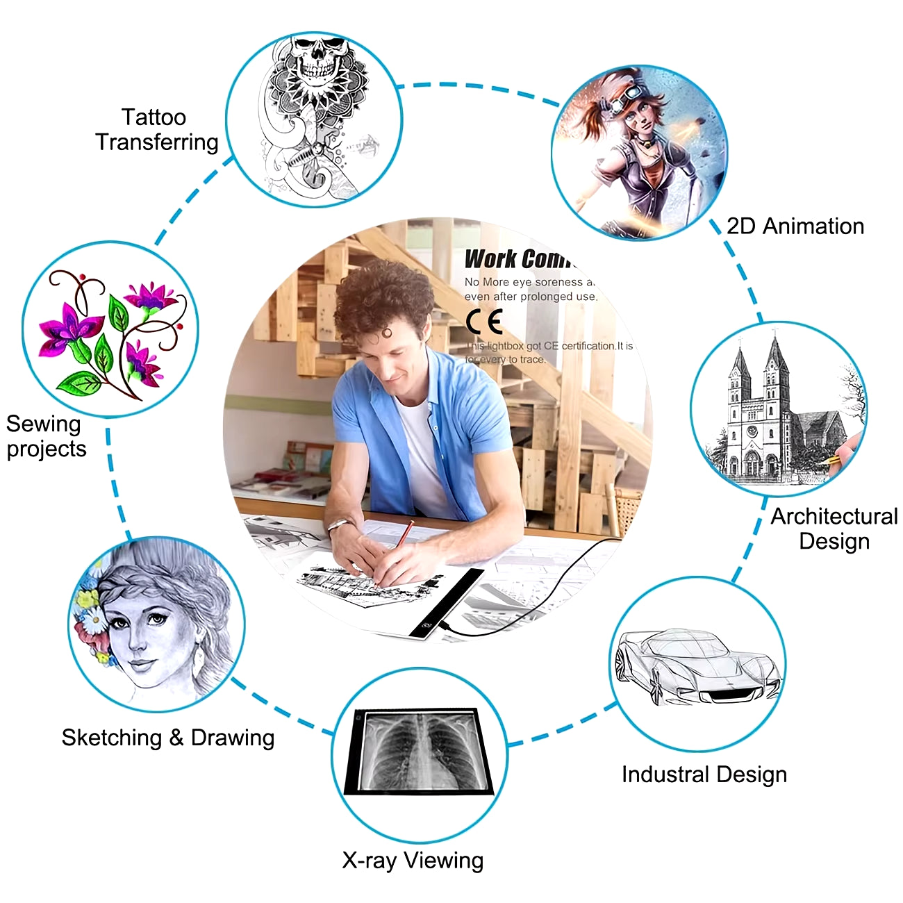 A3/A4/A5 Level Dimmable Led Drawing Copy Pad Board