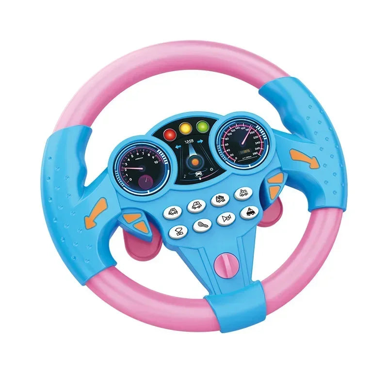 Infant Shining Simulation Steering Wheel Toys Children'S Toy Kids Early Education Copilots Stroller Steering Wheel Vocal Toys