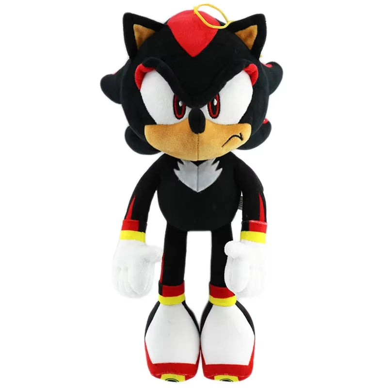 33CM High Quality Sonic Plush Toy the Hedgehog Sonic Knuckles Tails Cute Cartoon Soft Stuffed Doll Birthday Gift for Children