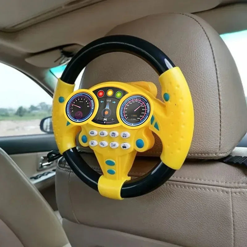 Infant Shining Simulation Steering Wheel Toys Children'S Toy Kids Early Education Copilots Stroller Steering Wheel Vocal Toys