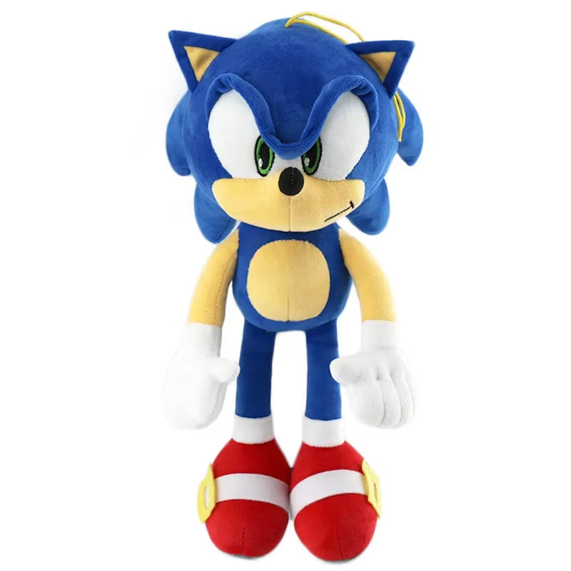 33CM High Quality Sonic Plush Toy the Hedgehog Sonic Knuckles Tails Cute Cartoon Soft Stuffed Doll Birthday Gift for Children