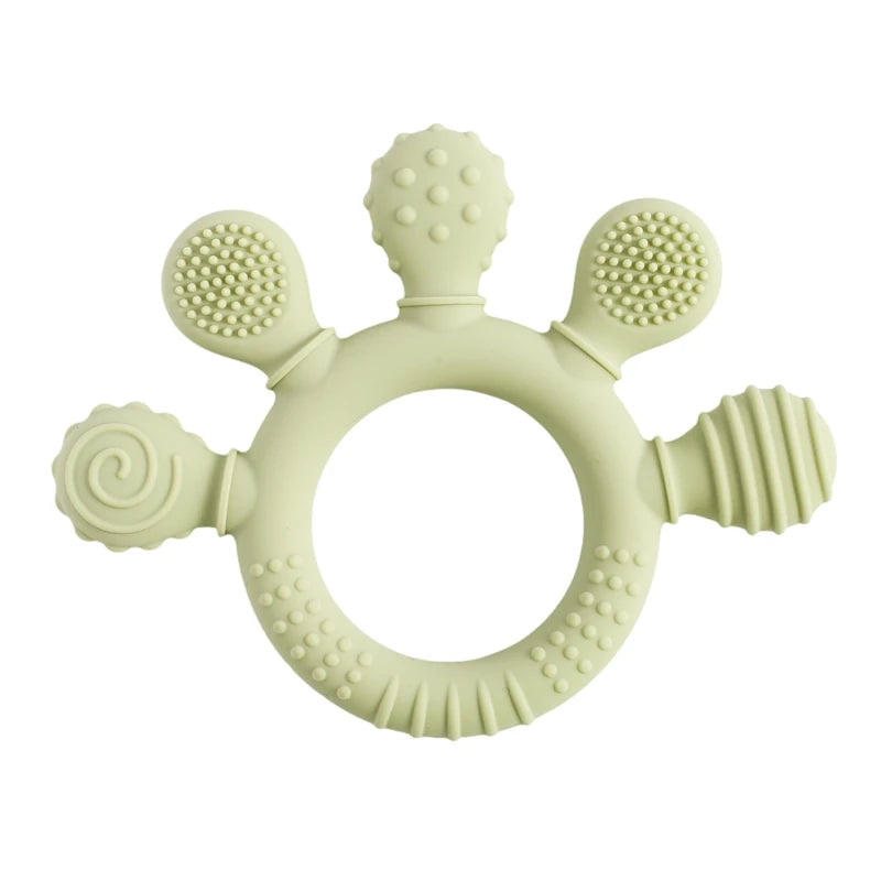 1Pc Silicone Teether,Food Grade Baby 0-12 months