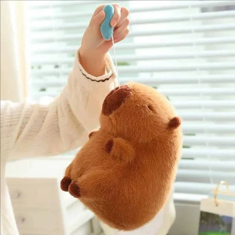 Cute Capybara Plush Toy with Stretchable Snot