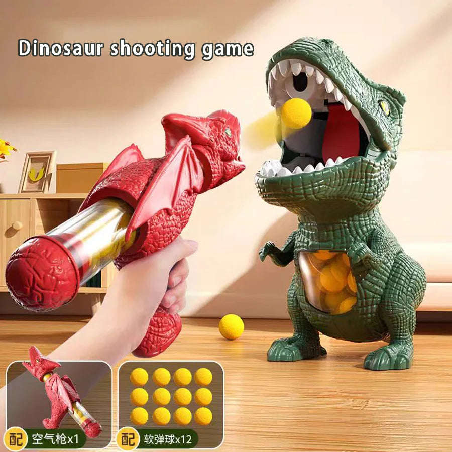 Dinosaur Shooting Tyrannosaurus Rex Ball Soft Bullet Gun Parent Child Interactive Game