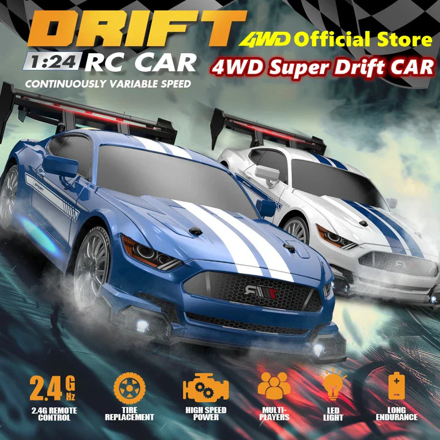 High-performance RC drift car with remote control 4WD Racing RC drift car for racing enthusiasts