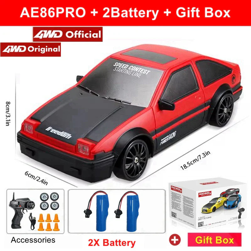 High-performance RC drift car with remote control 4WD Racing RC drift car for racing enthusiasts