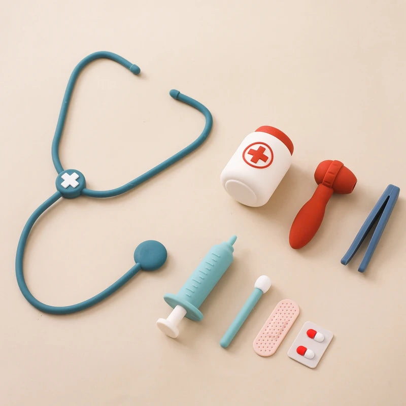 Baby Silicone Medical Toy Tool Doctor Kit 