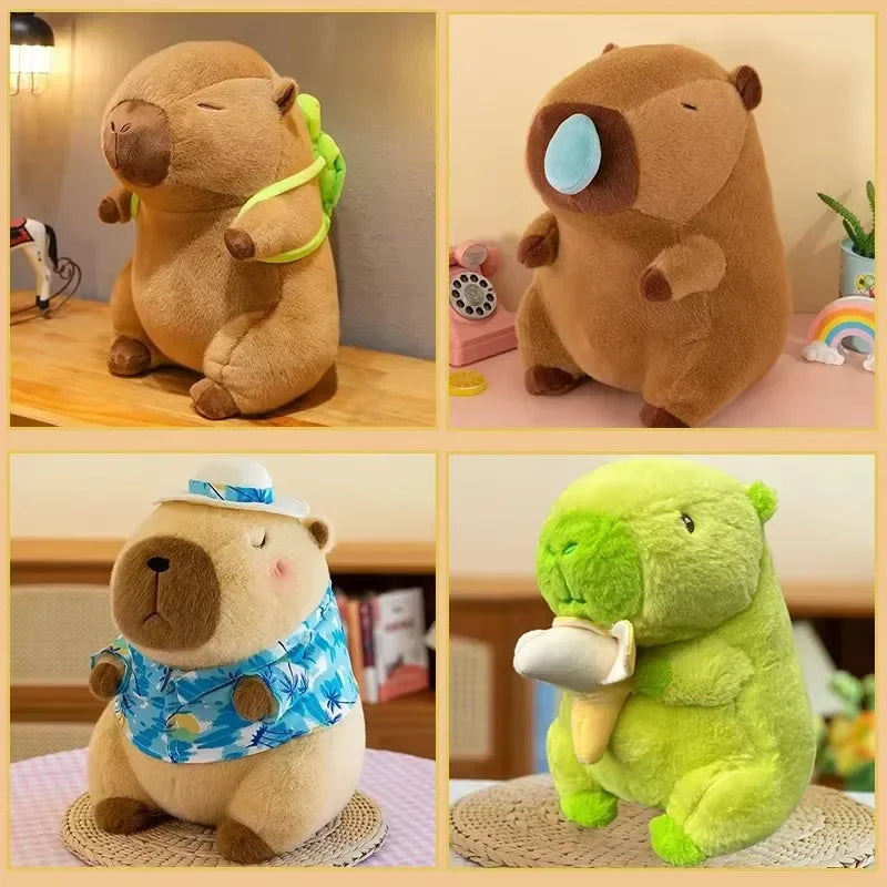 Cute Capybara Plush Toy with Stretchable Snot