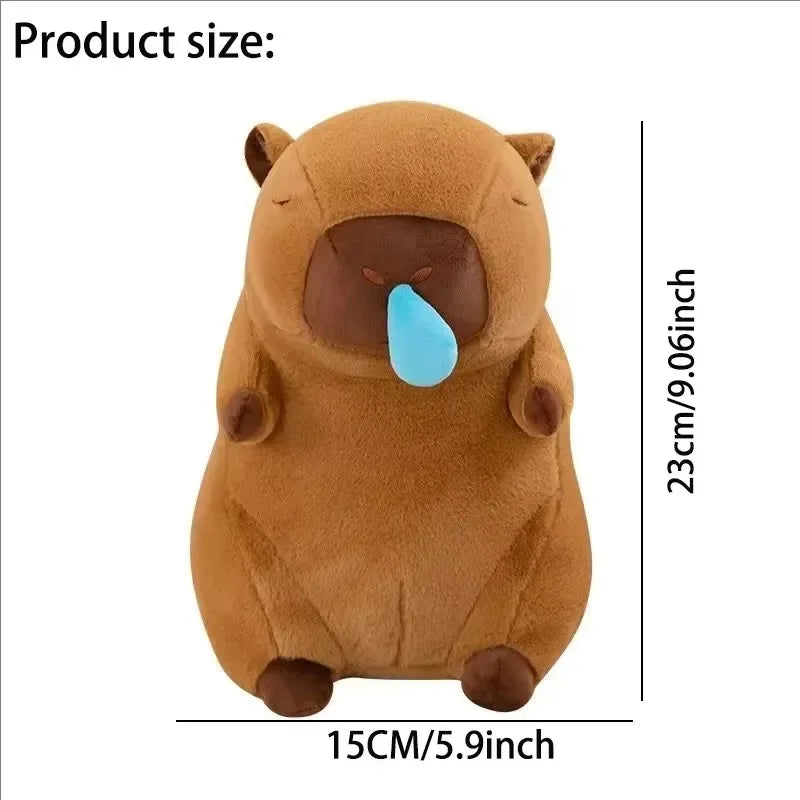 Cute Capybara Plush Toy with Stretchable Snot