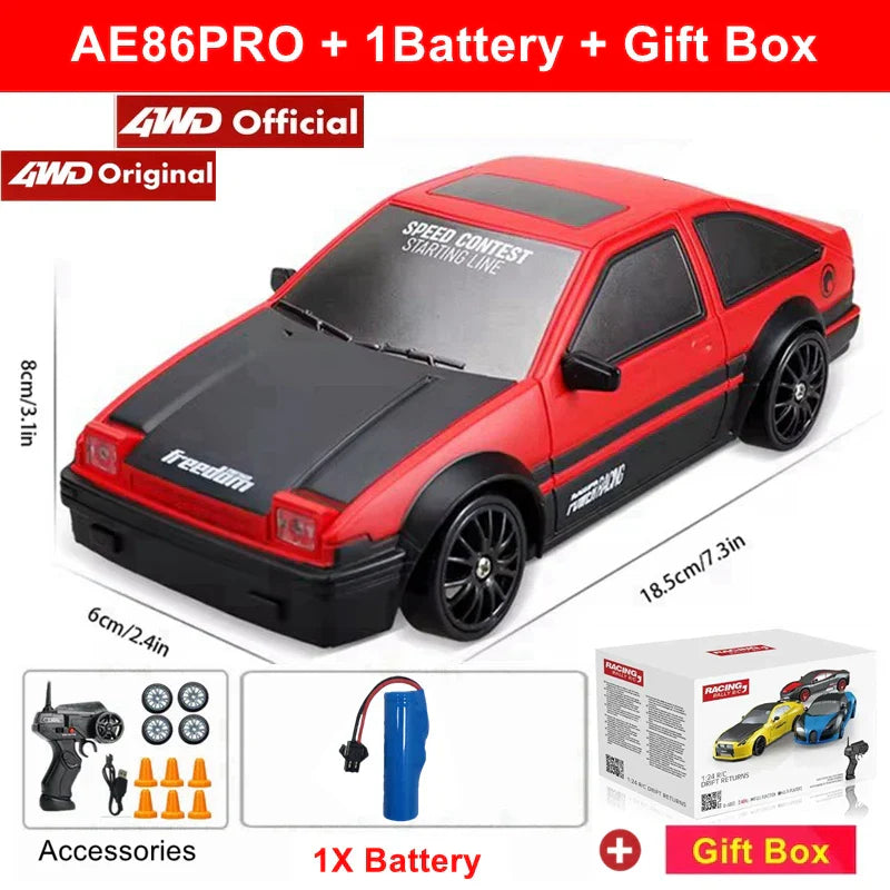 High-performance RC drift car with remote control 4WD Racing RC drift car for racing enthusiasts