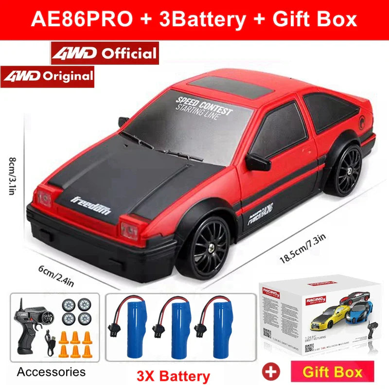 High-performance RC drift car with remote control 4WD Racing RC drift car for racing enthusiasts