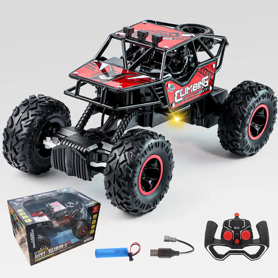 2.4G Remote-Controlled Alloy Off-Road Vehicle with Long-Distance Lighting