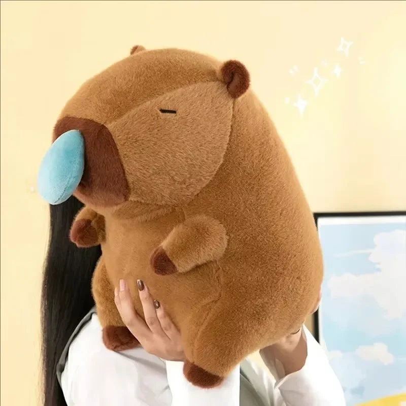 Cute Capybara Plush Toy with Stretchable Snot