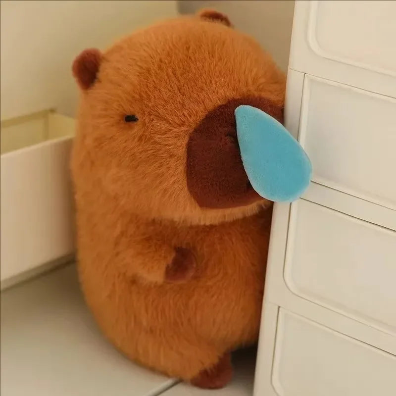 Cute Capybara Plush Toy with Stretchable Snot