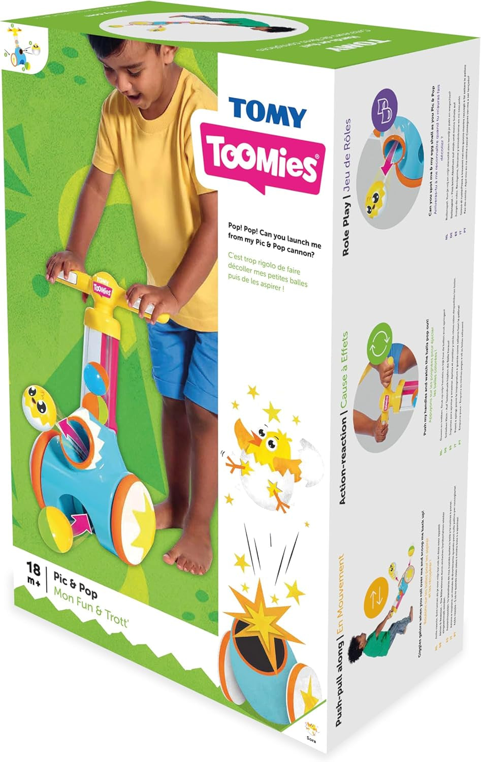 TOMY E71161 Pic N' Pop Toy, Multicoloured