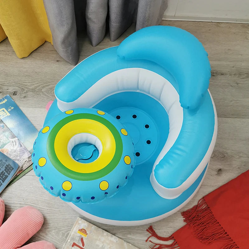 Baby Inflatable Seat for Babies Built in Air Pump Infant Back Support Sofa Infant Support Seat Toddler Chair for Sitting up Gift