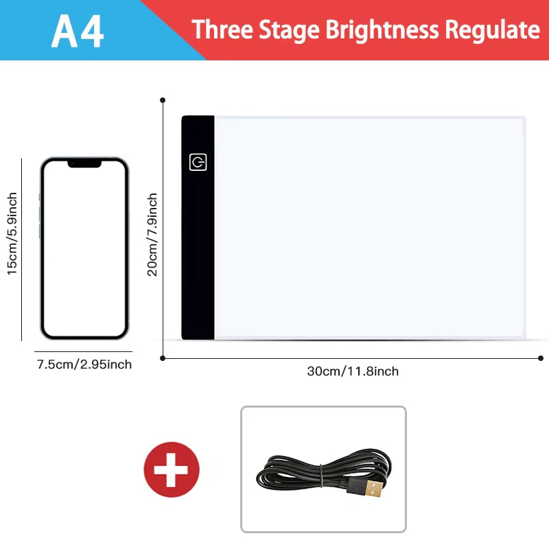 A3/A4/A5 Level Dimmable Led Drawing Copy Pad Board