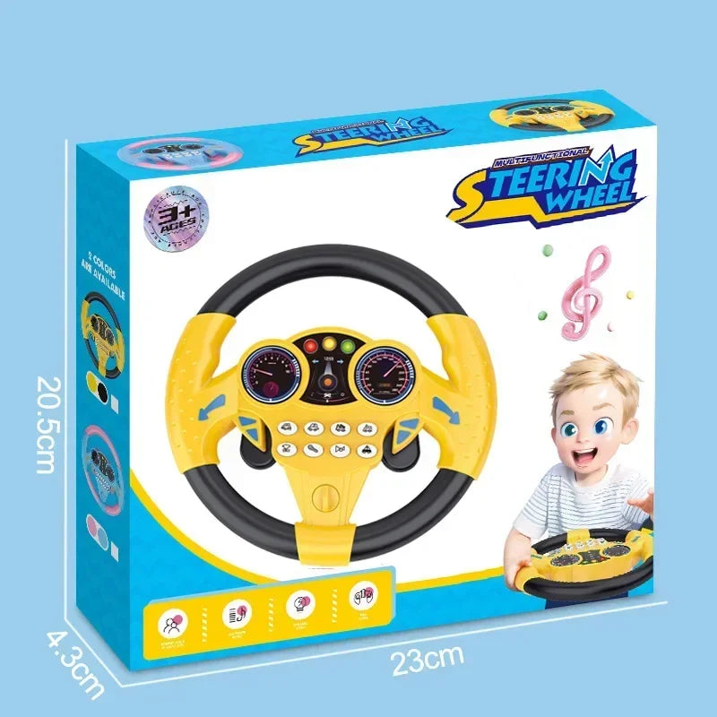 Infant Shining Simulation Steering Wheel Toys Children'S Toy Kids Early Education Copilots Stroller Steering Wheel Vocal Toys